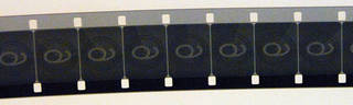 Black-and-white film negative