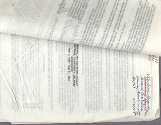 Carbon copy on wrinkled manifold paper