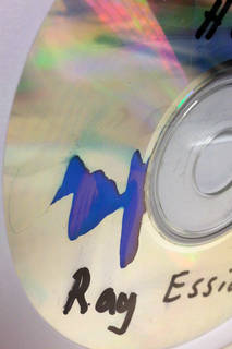 CD-R decay: top view