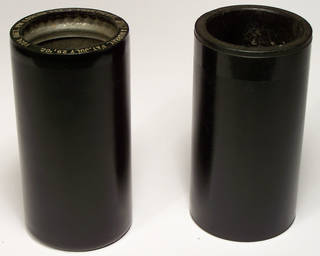 Black plastic cylinders
