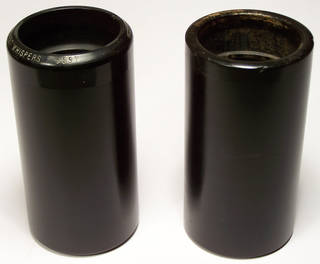 Black wax cylinders