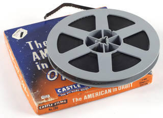8 millimeter film on a reel with original box