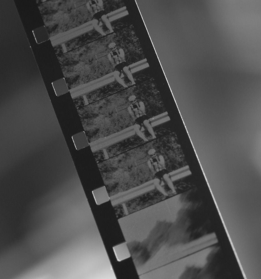 Super 8 mm white Acetate leader film 