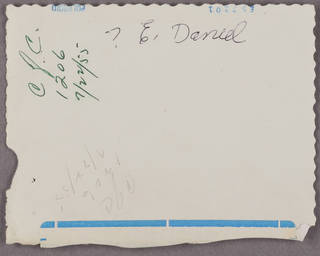 instant black and white photo verso