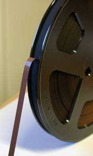 Sticky tape stuck to tape wind