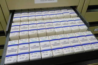 Microfilm storage cabinet