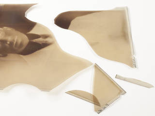 Fragmented nitrate silver gelatin negative