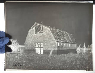 Backlit large format silver gelatin negative