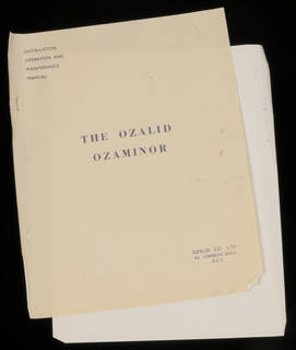 Ozalid diazo prints