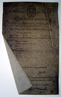 Diffusion transfer recto and verso views