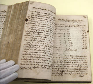 Iron gall ink copybook copies