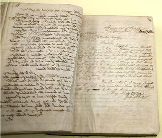 Iron gall ink copybook copies