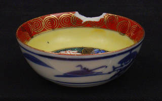 Porcelain Bowl with Chip