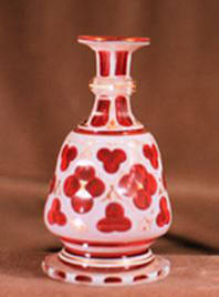 Red Glass Vase