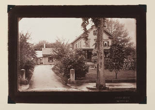 salt print framed house