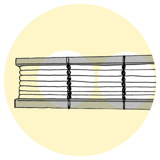 Sewn through-the-fold binding