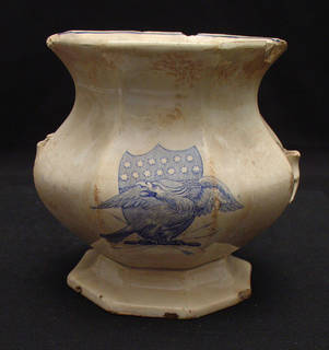Stoneware sugar bowl