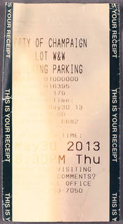 Thermal paper receipt