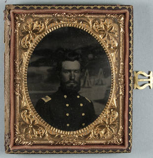 Cased tintype with embellishments