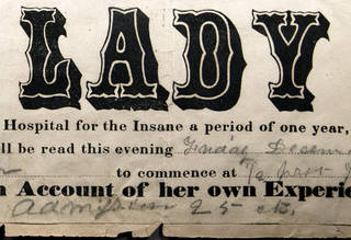 Letterpress printed sign