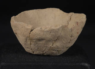 Unfired ceramic bowl